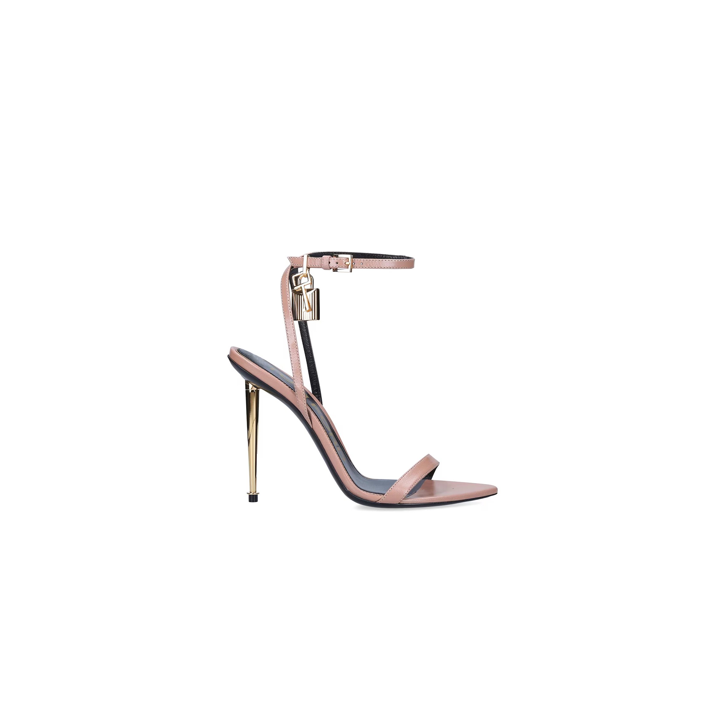 t0m F0rd nude leather padlock sandals w2748 04